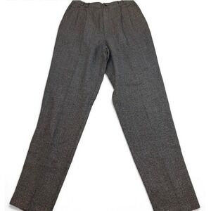 Vintage Worthington Wool Plaid Trousers Pleated Front Women's 6 Academia Preppy